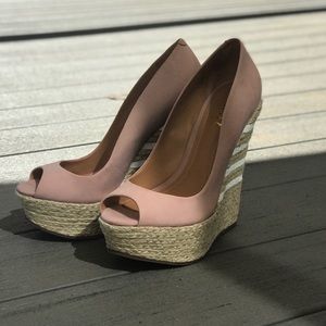 NEW Cute pink wedges